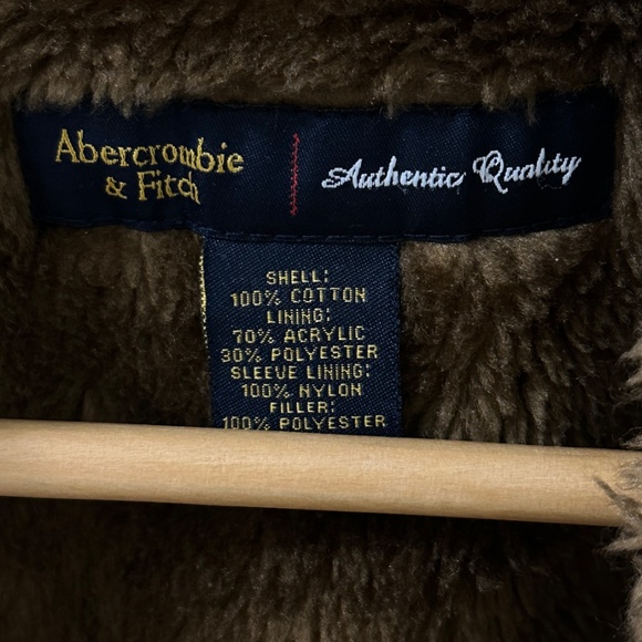 Vintage Abercrombie & Fitch Workwear bomber zip jacket cotton XS - Picture 4 of 8